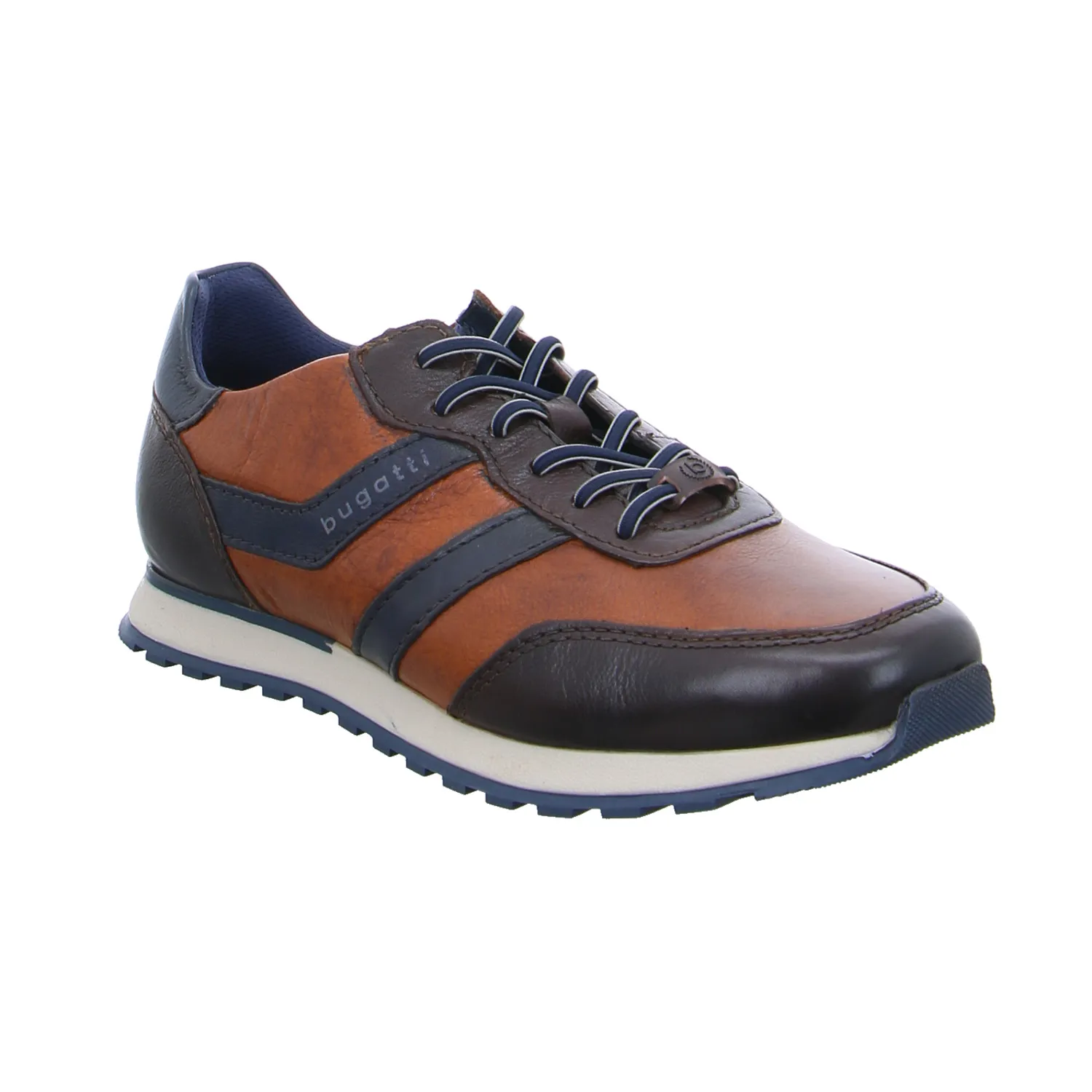 BUGATTI SHOES Halbschuhe Sneaker Braun Leder