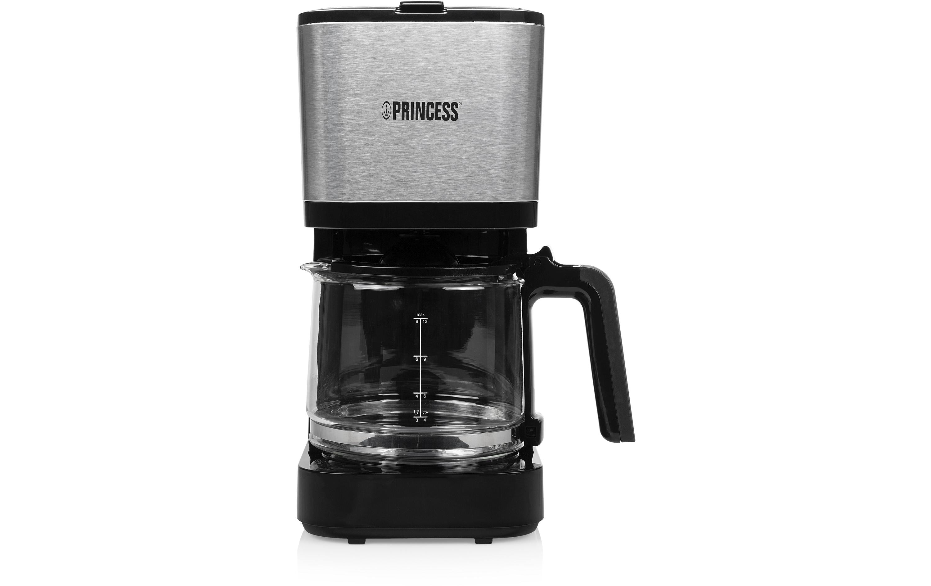 Filterkaffeemaschine Compact 12 Schwarz/SilberElegante und kompakte Kaffeemaschine