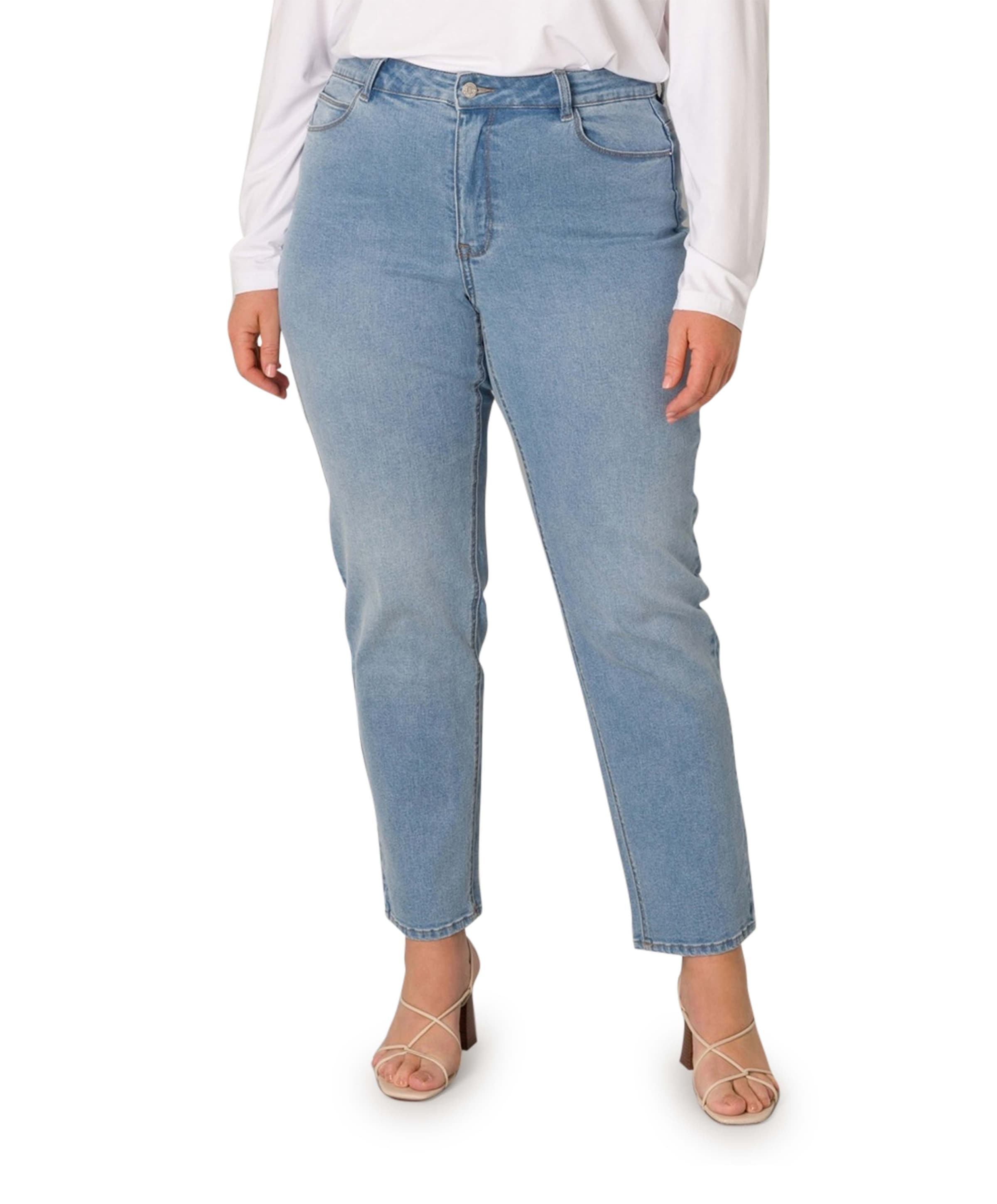 Base Level Curvy Annelia jeans blauw