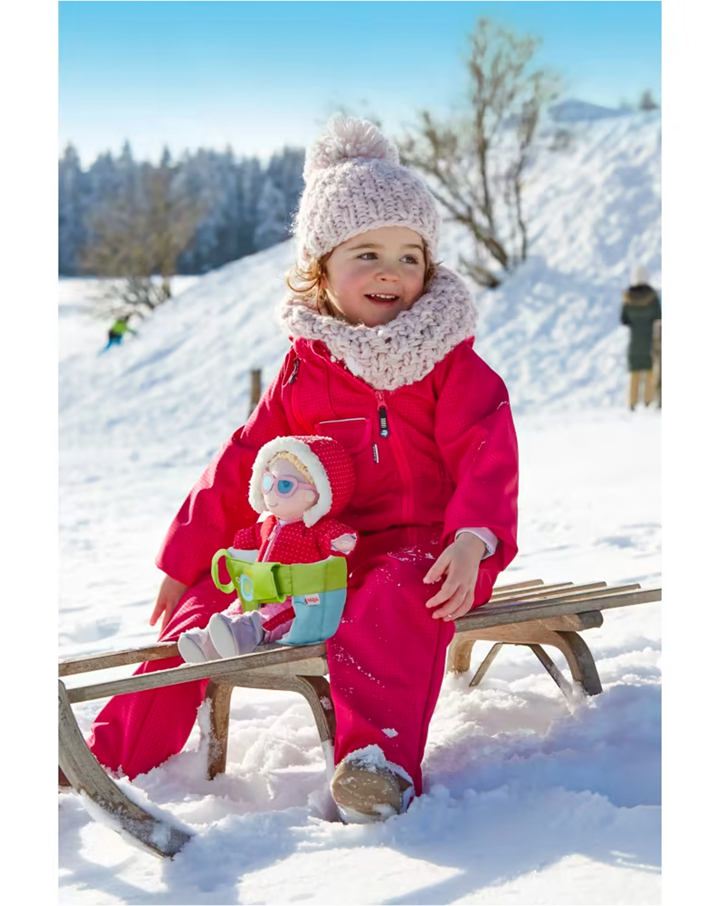 Puppen-Fahrradsitz SOMMERWIESE aus Stoff