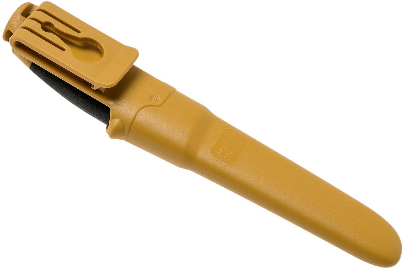 Morakniv Companion Spark 13573 Yellow, bushcraftmes met firesteel