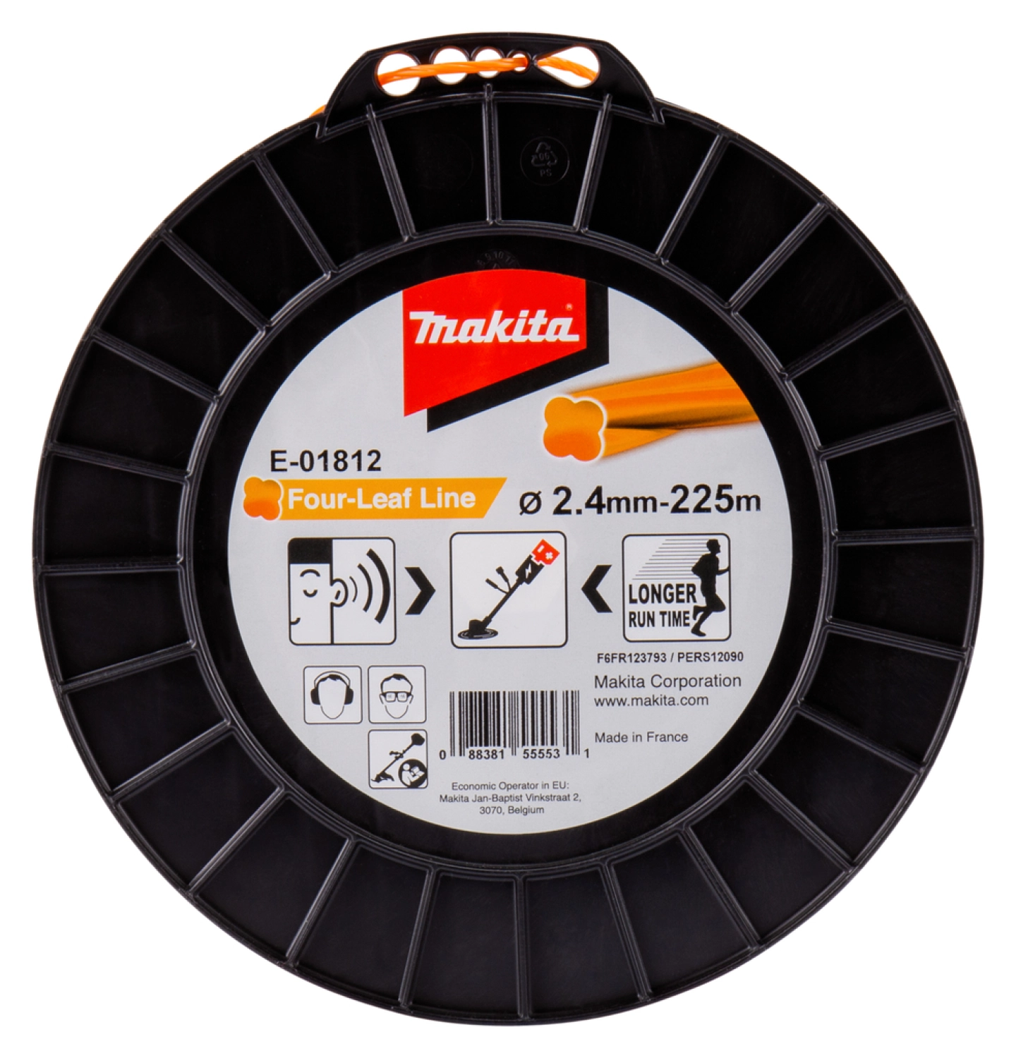 Makita E-01812 Maaidraad - 2,4mmx225m