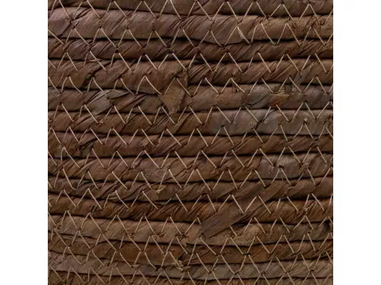 Ensemble de 2 paniers en fibres de feuilles de bananier D25x16h-D21x13