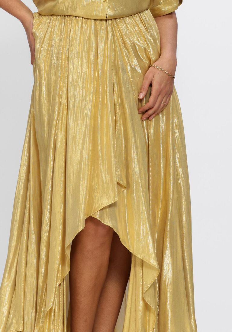 gouden mes demoiselles midirok lumiere