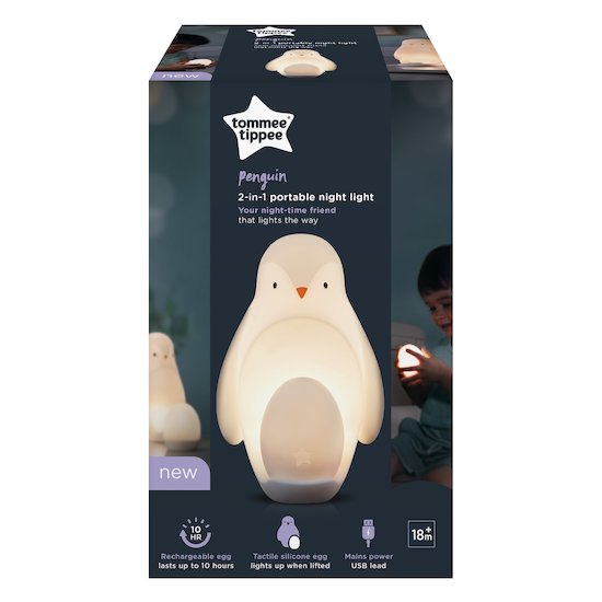 Veilleuse Silicone Nomade avec Oeuf Portatif   Pingouin        de               Tommee Tippee