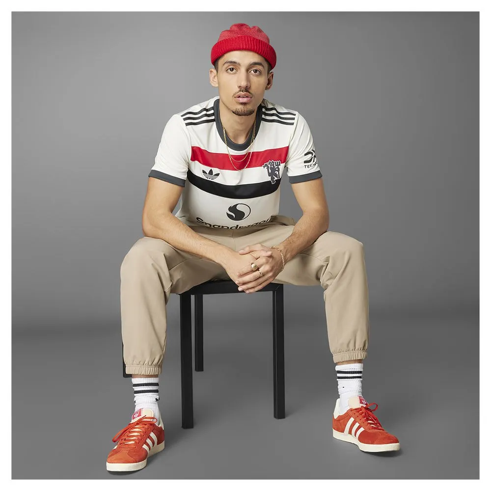 adidas Manchester United 24/25 3 Stripes kurzarm-T-shirt