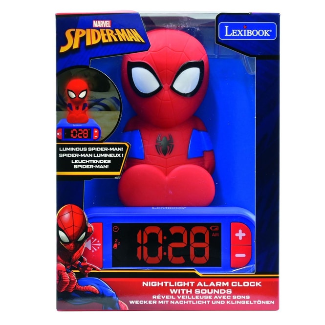Spider-Man - Wecker mit Nachtlicht und Klingeltönen