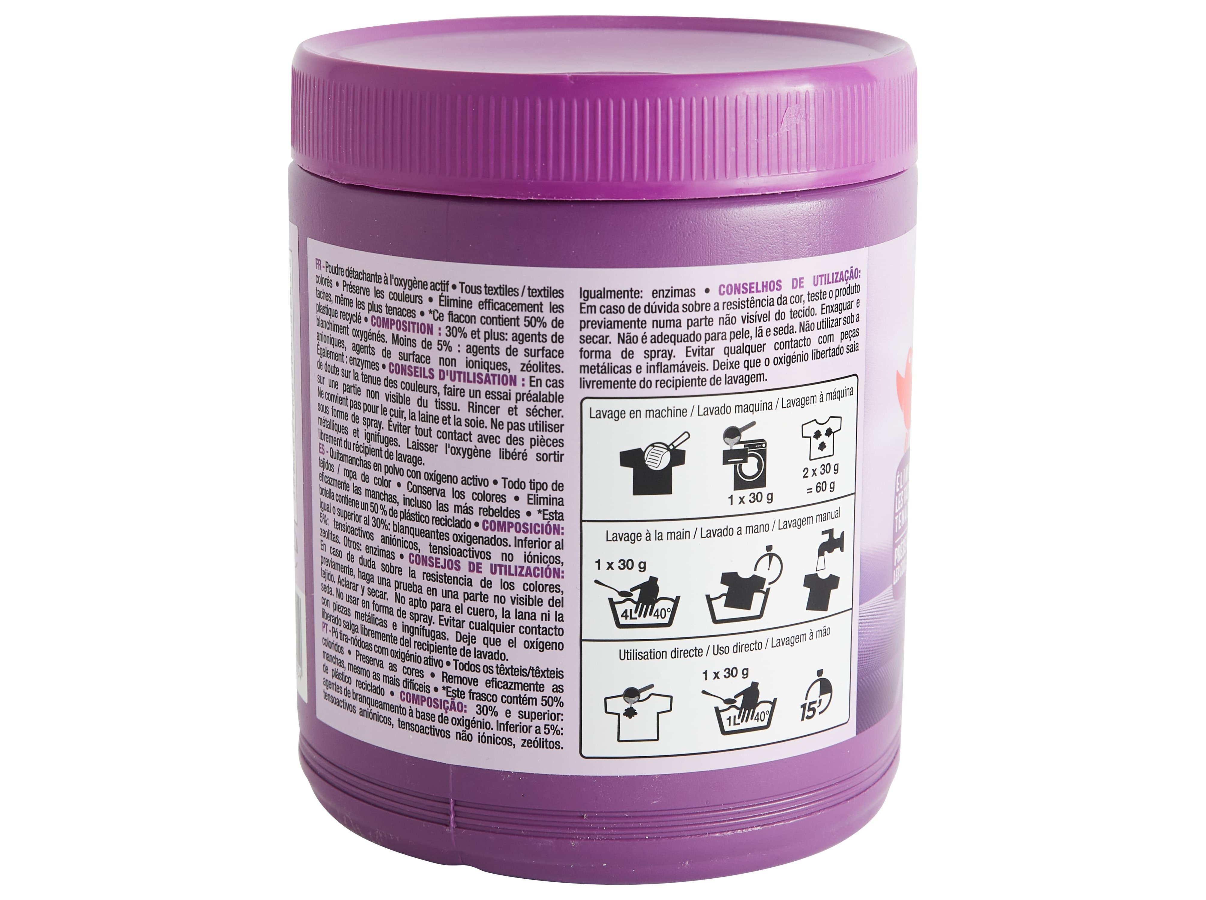 TIRA NÓDOAS EM PÓ PARA ROUPA AUCHAN OXI ACTIVE 1KG