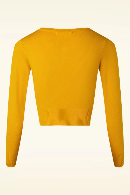 Mak Sweater Nyla cropped vest in Honing