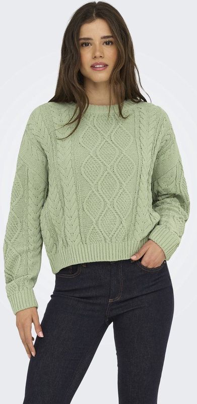 Onlelly - Gebreide Pullover - O-hals - Lange Mouwen - Regular Fit