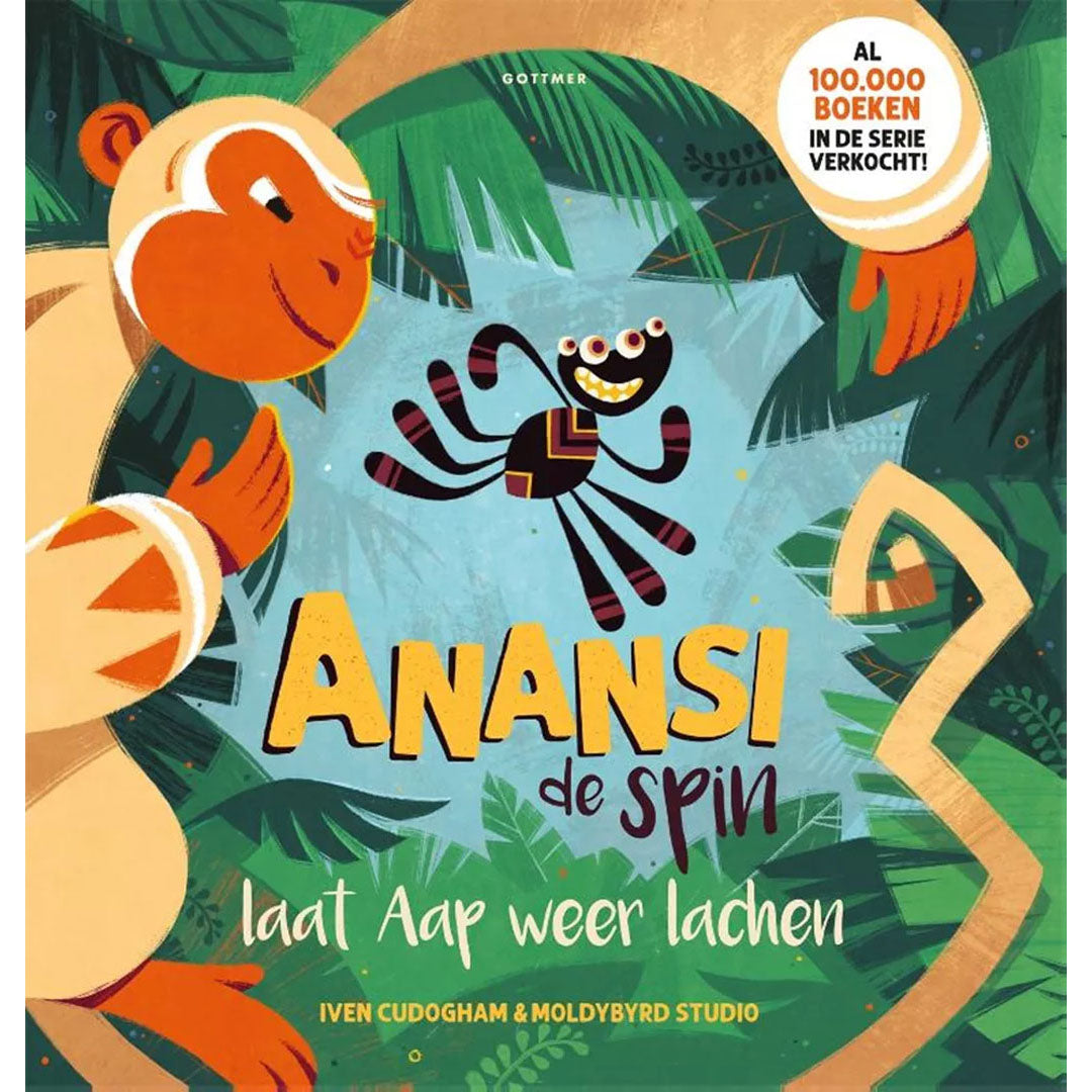 Gottmer anansi de spin laat aap weer lachen