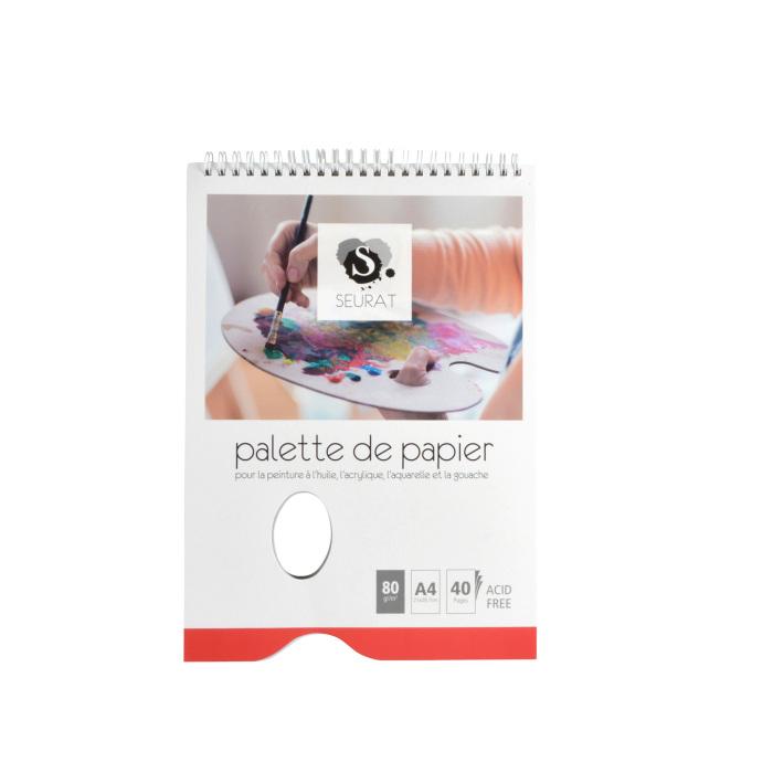 BLOC PALETTE A SPIRALES 40 PAGES 80G A4