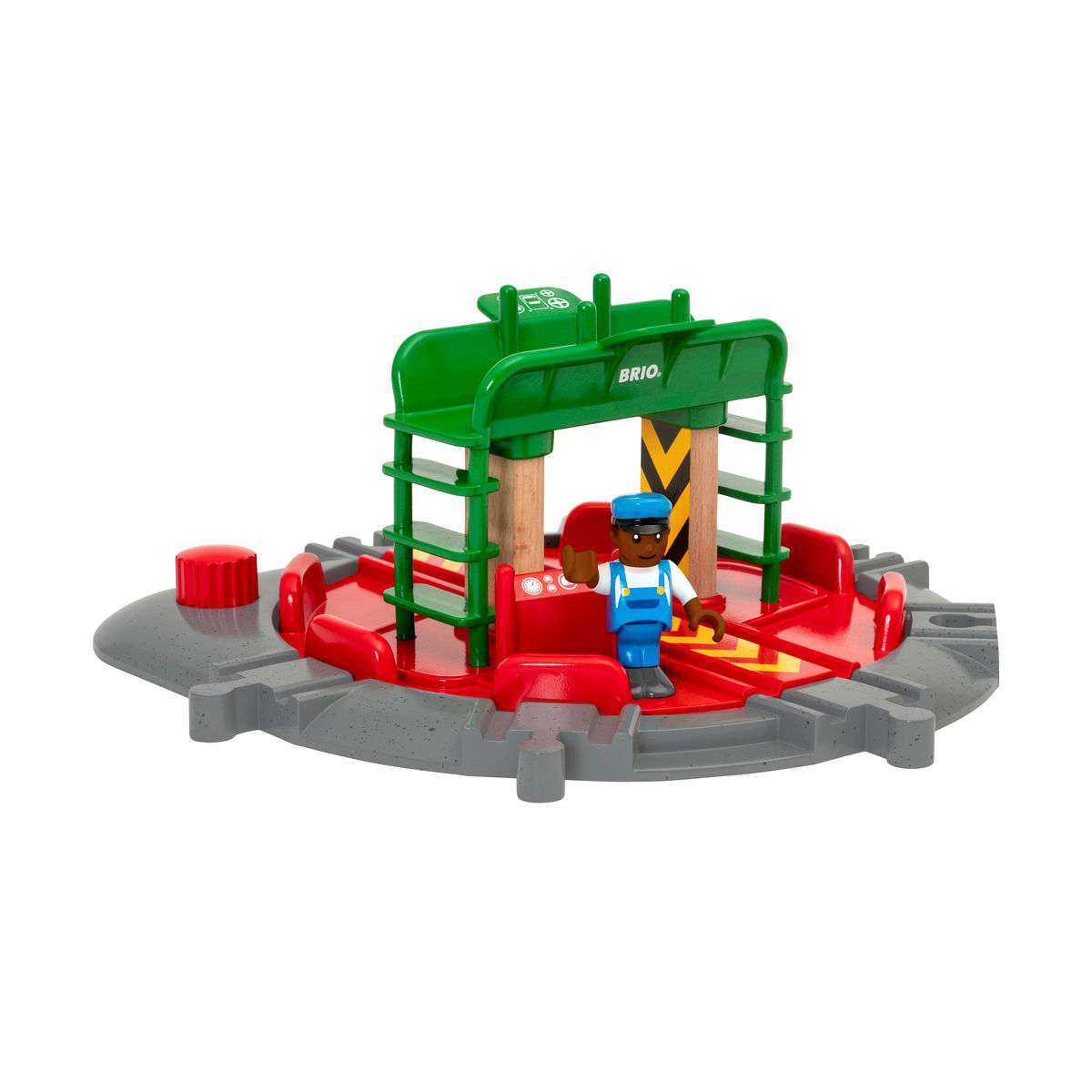 BRIO Spiel Lok-Drehscheibe mit Kontrollbrücke