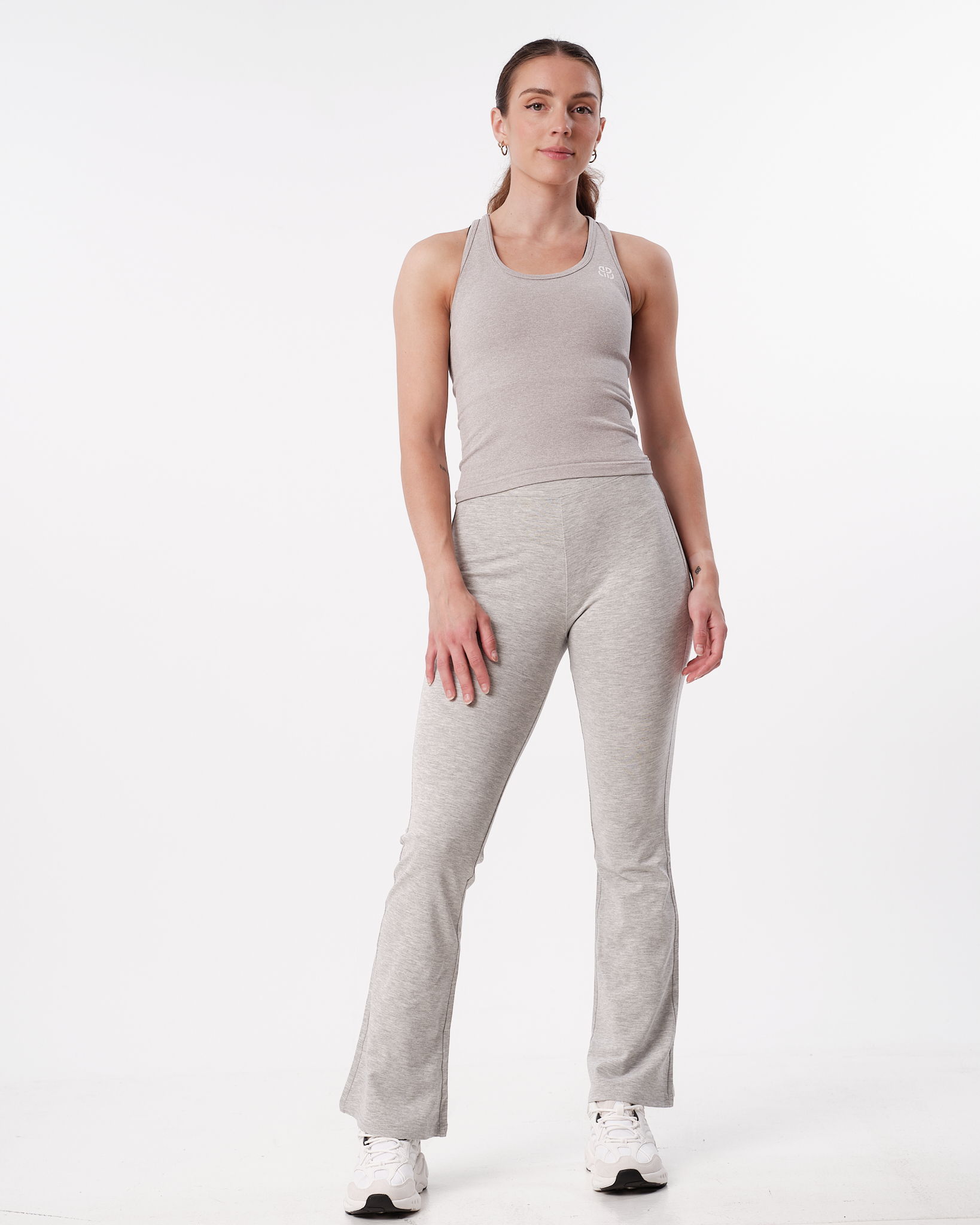 Bumpro Everyday Flare Pants Grey Marl