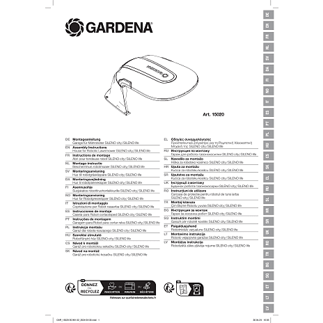 Garage til Gardena robotplæneklipper