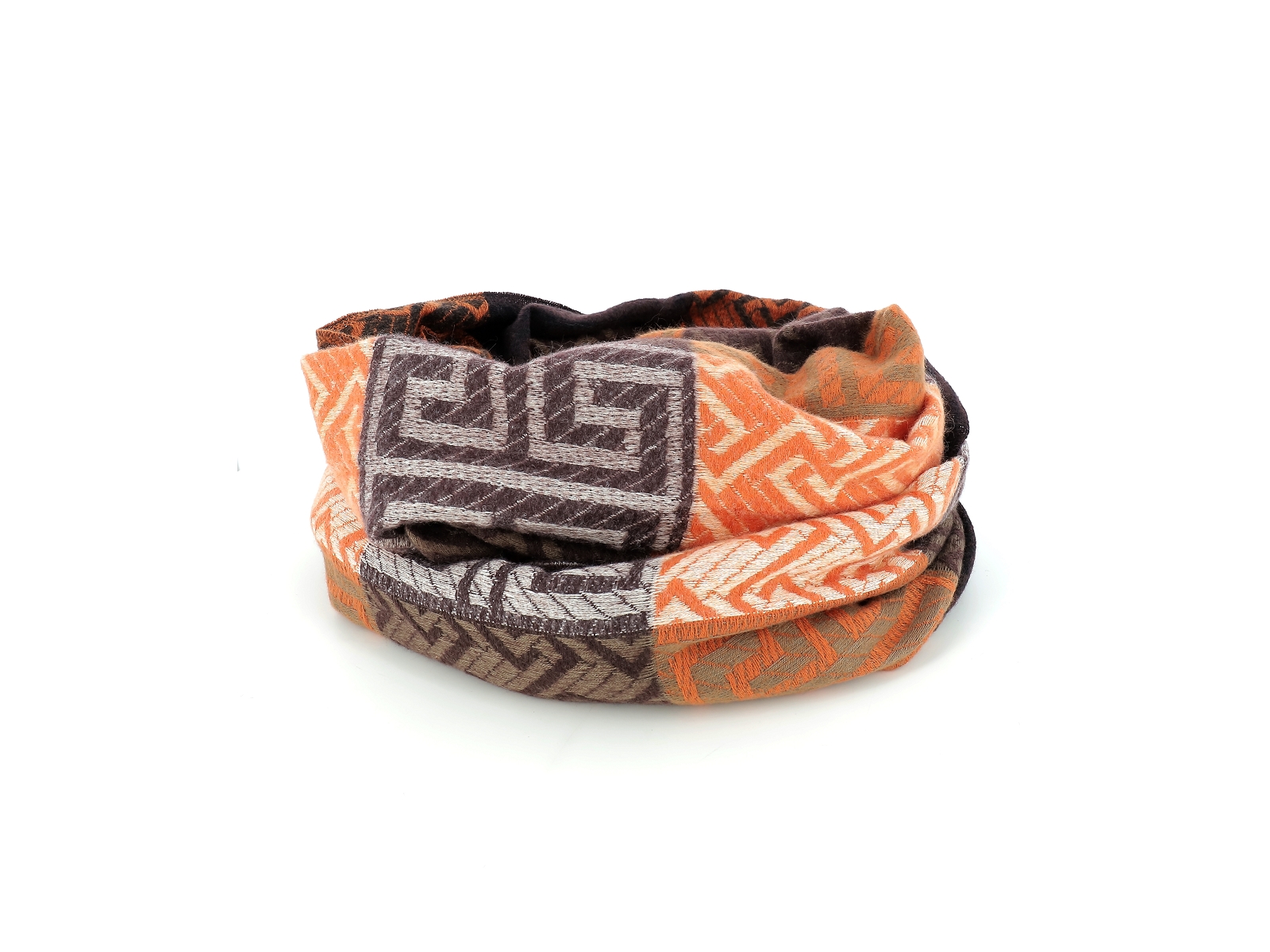 M brand-77344 Textile Marron-Orange