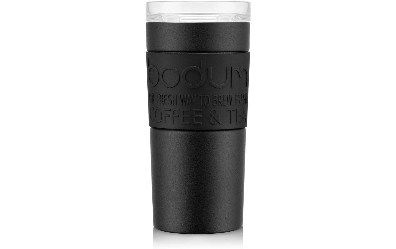 Travel Mug Iced Vanilla Latte, Schwarz, 0.35 lVacuum Reisebecher aus Edelstahl