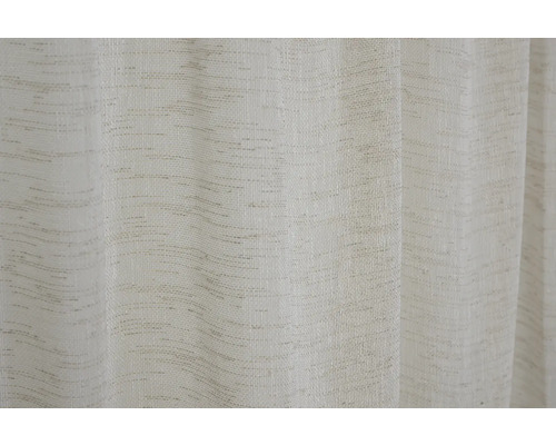 Cafégordijn met roedezak, Liem beige, 140x48 cm