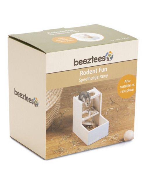 Beeztees Speelhuis Rexy - Speelgoed - 15x10x14 cm 219 g Mintgroen