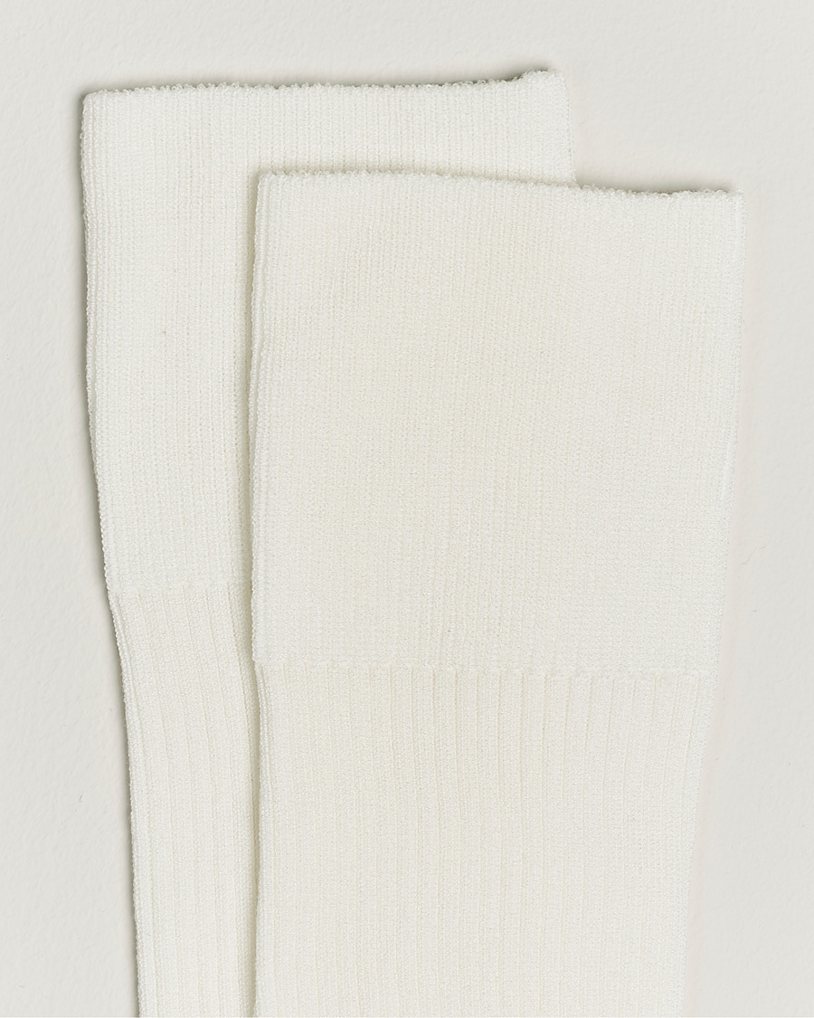 CDLP Cotton Rib Socks White