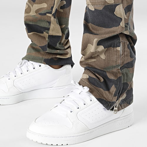 Jean Marron Beige Camouflage