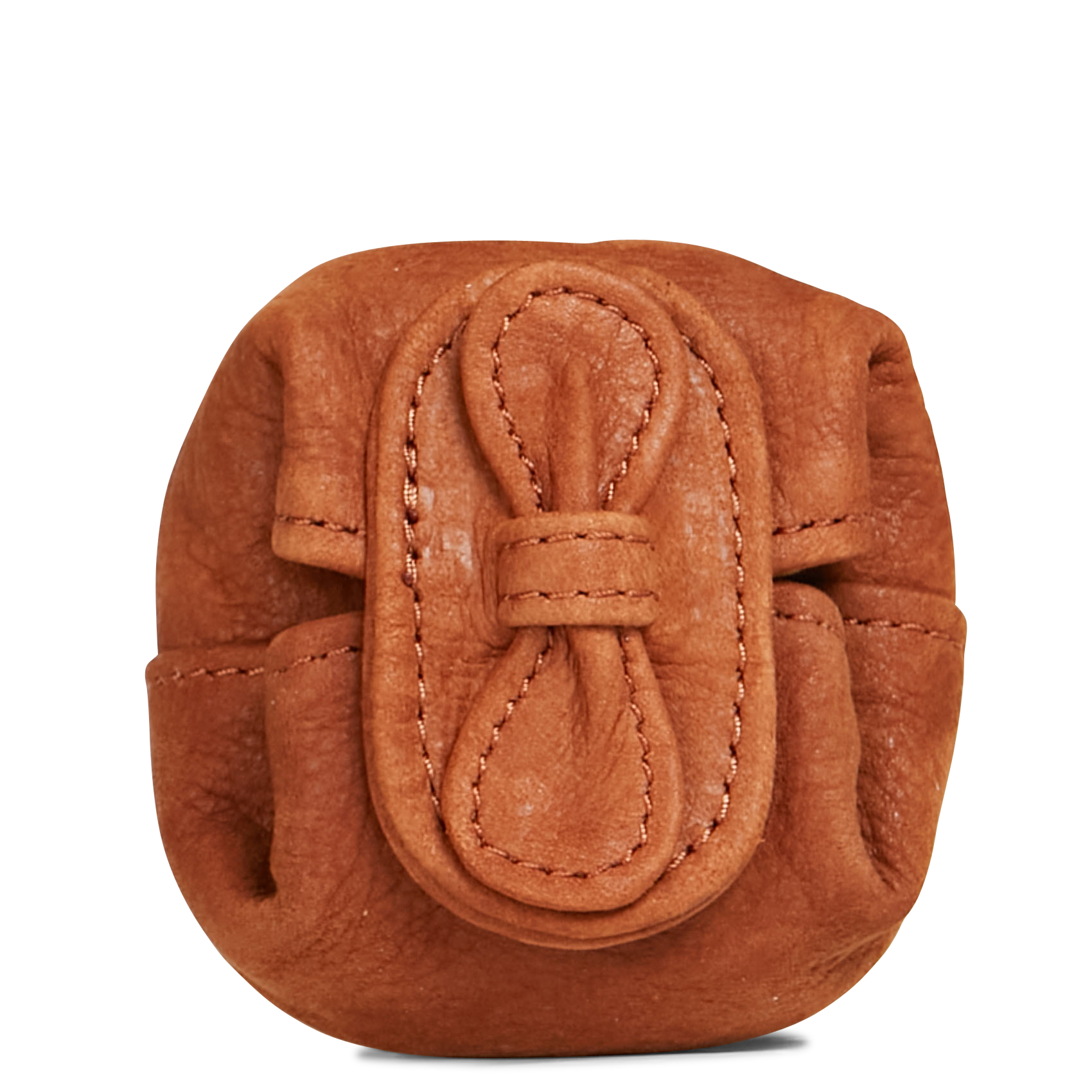 SWEETIE - Porte-monnaie noeud en cuir | Marron