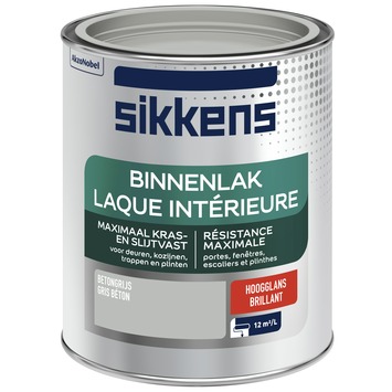Sikkens binnenlak hoogglans betongrijs 750 ml