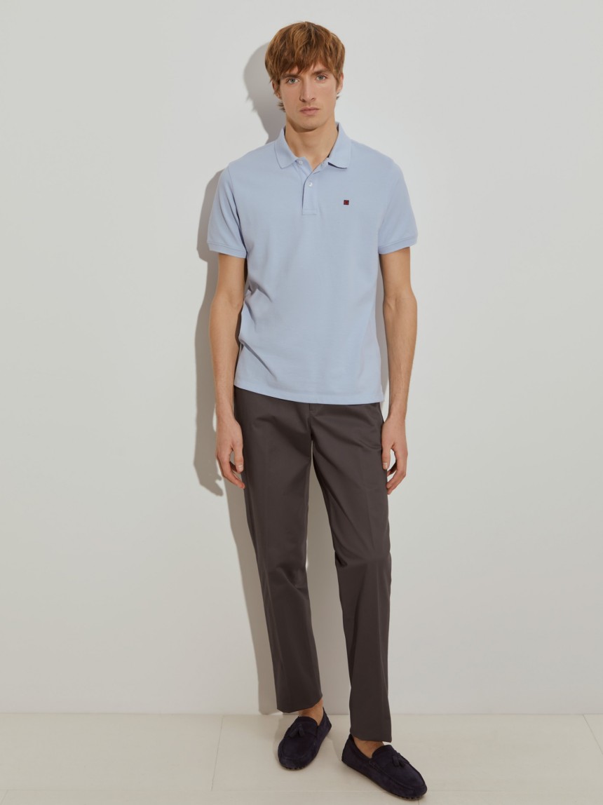 Polo piqué regular fit de algodão