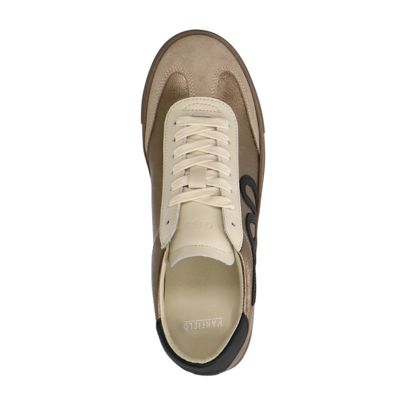 Gouden leren sneakers