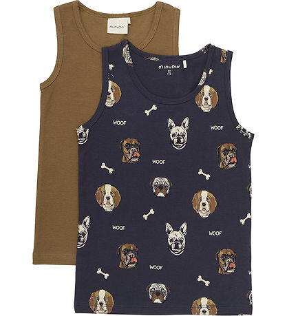 Minymo Undertr?je - 2-pak - Brun/Parisian Night m. Hunde