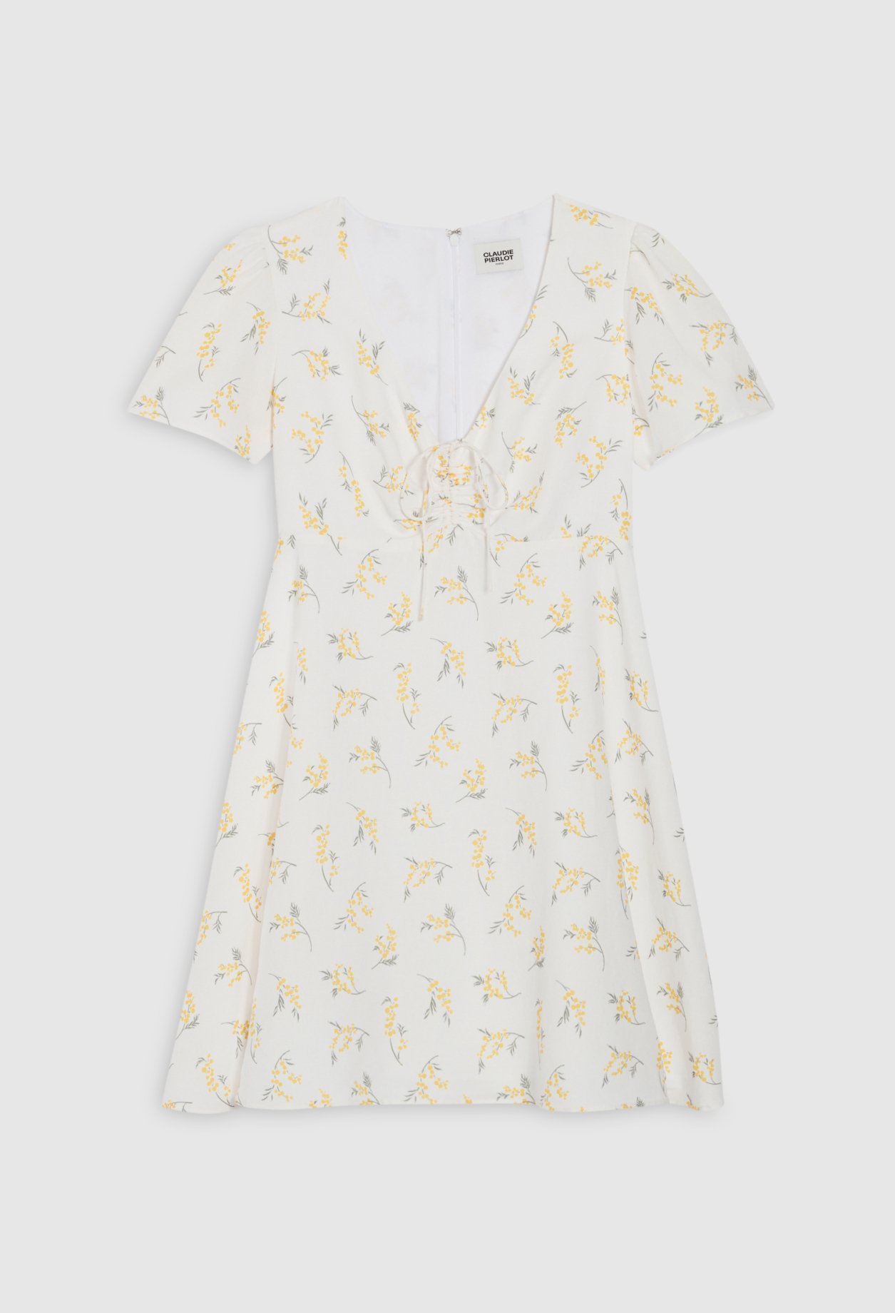 Robe courte evasee mimosa