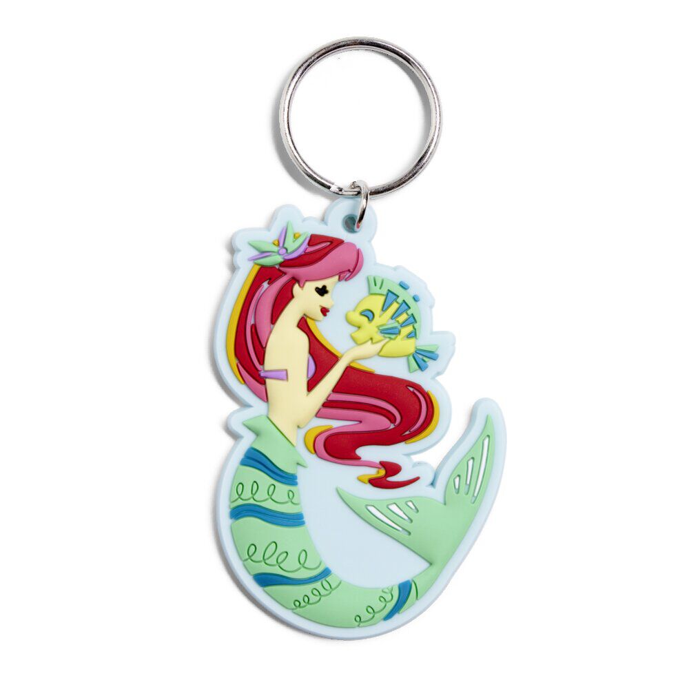Porte clé Disney Ariel La Petite Sirène caoutchouc vert