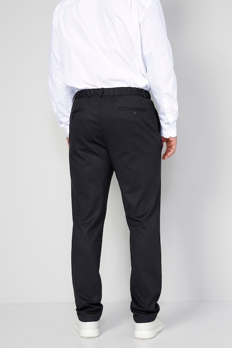 Boston Park Hose, Slim Fit, Alloverdruck, Elastikbund, 4-Pocket, bis 35