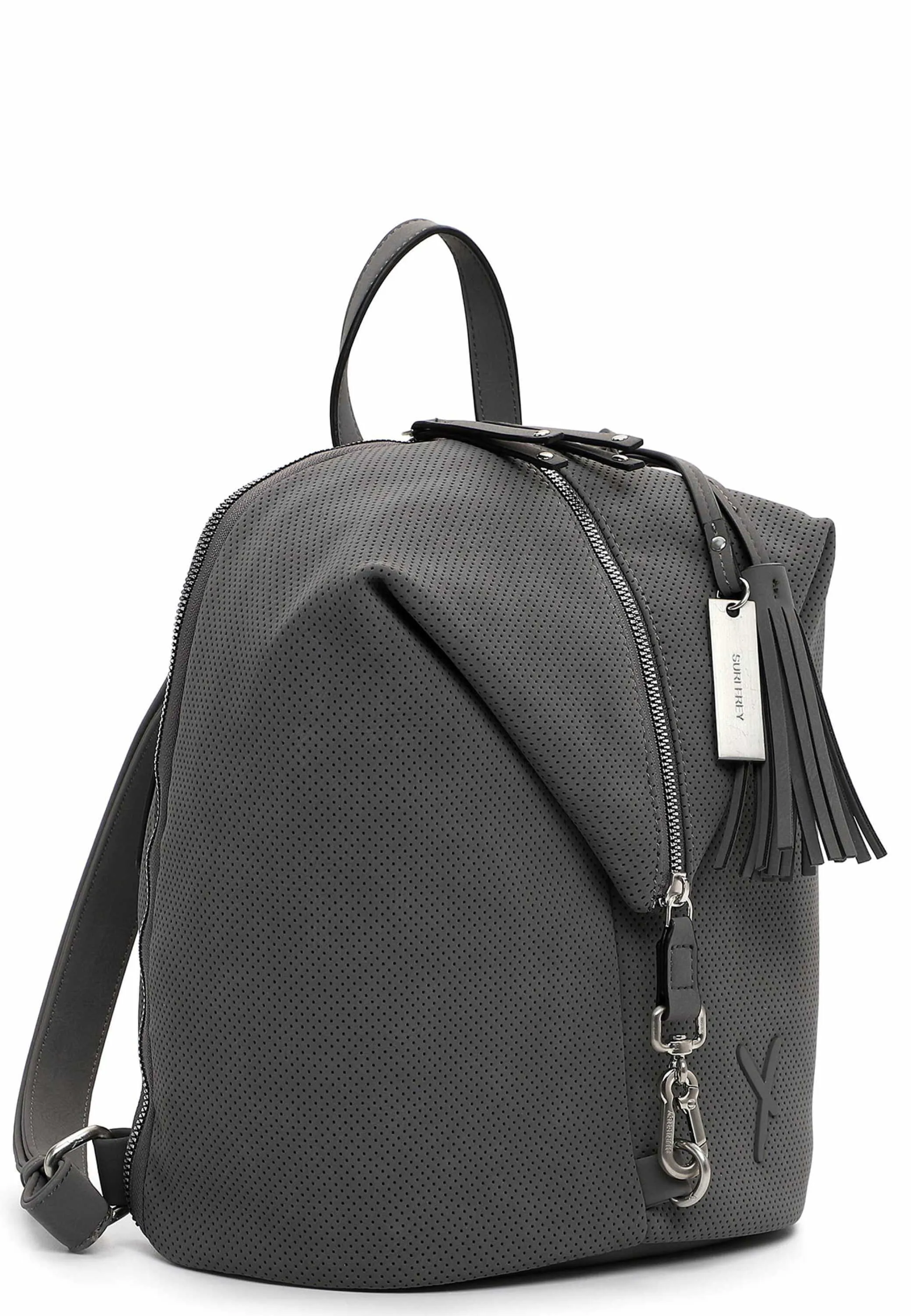 SURI FREY Rucksack Grau Lederimitat