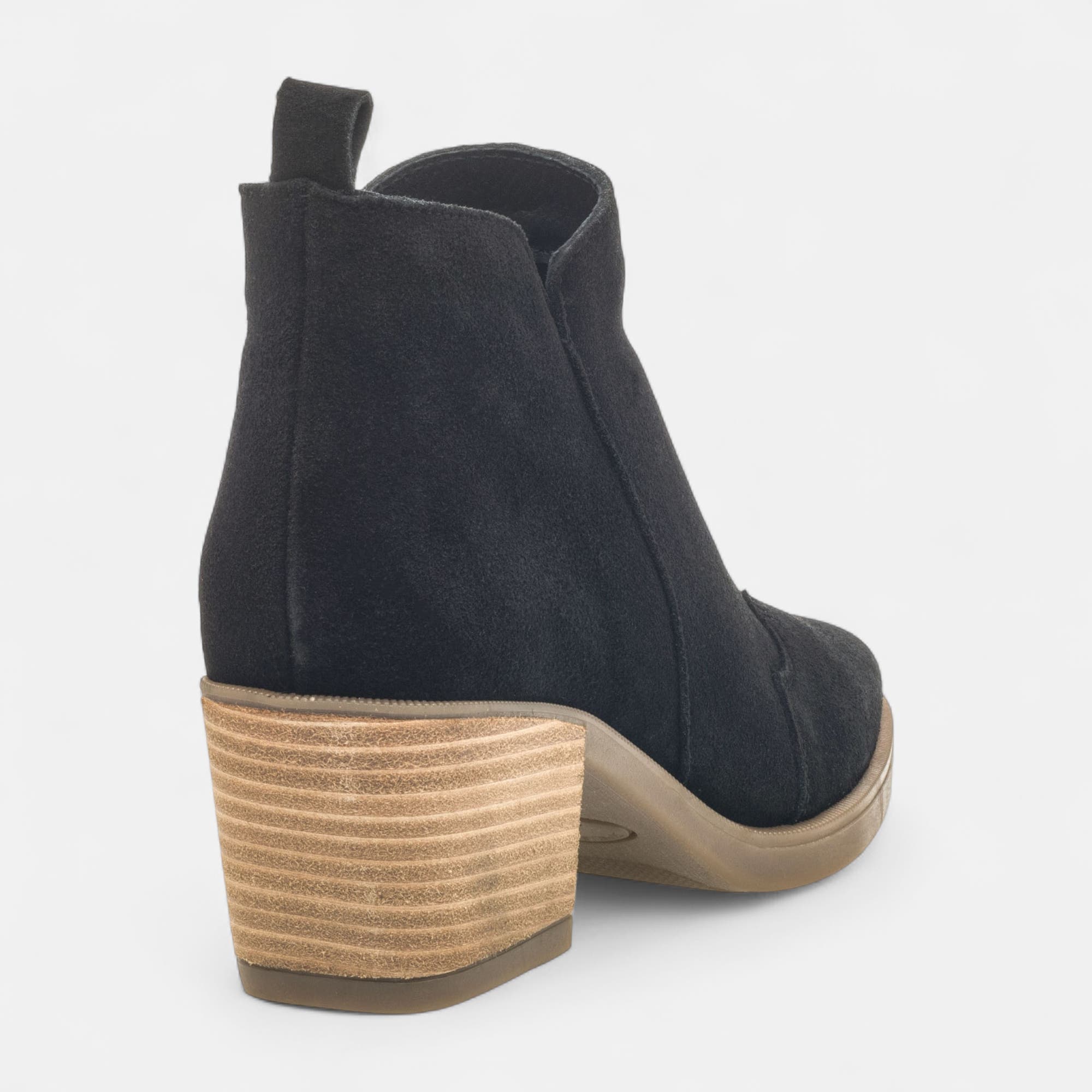Santiags à talon Femme en cuir noir