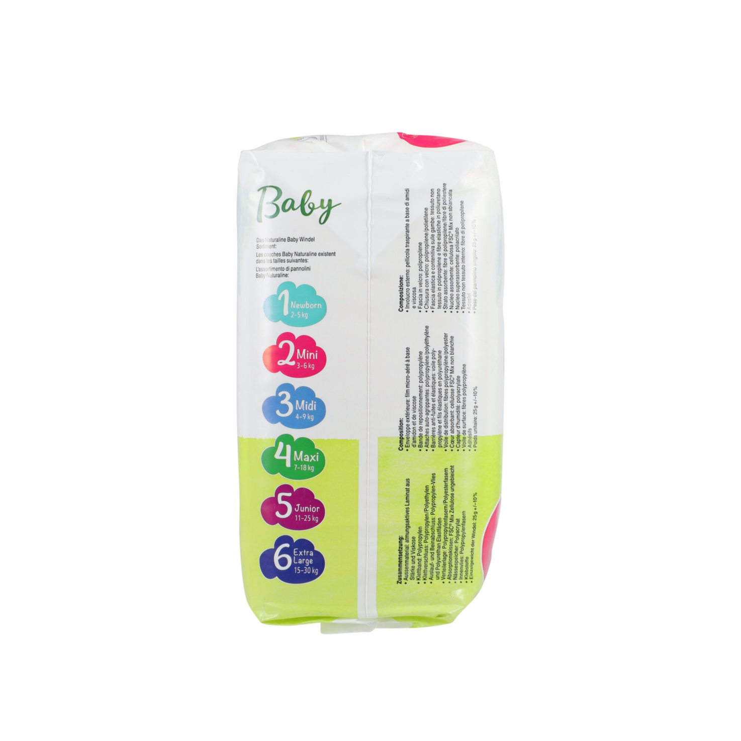 Naturaline Baby Mini Grösse 2, 3-6kg, 42 Stück