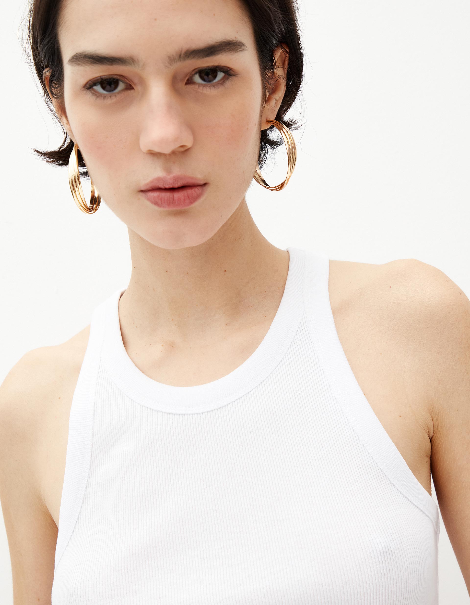 Top Básico, Mulher, Branco