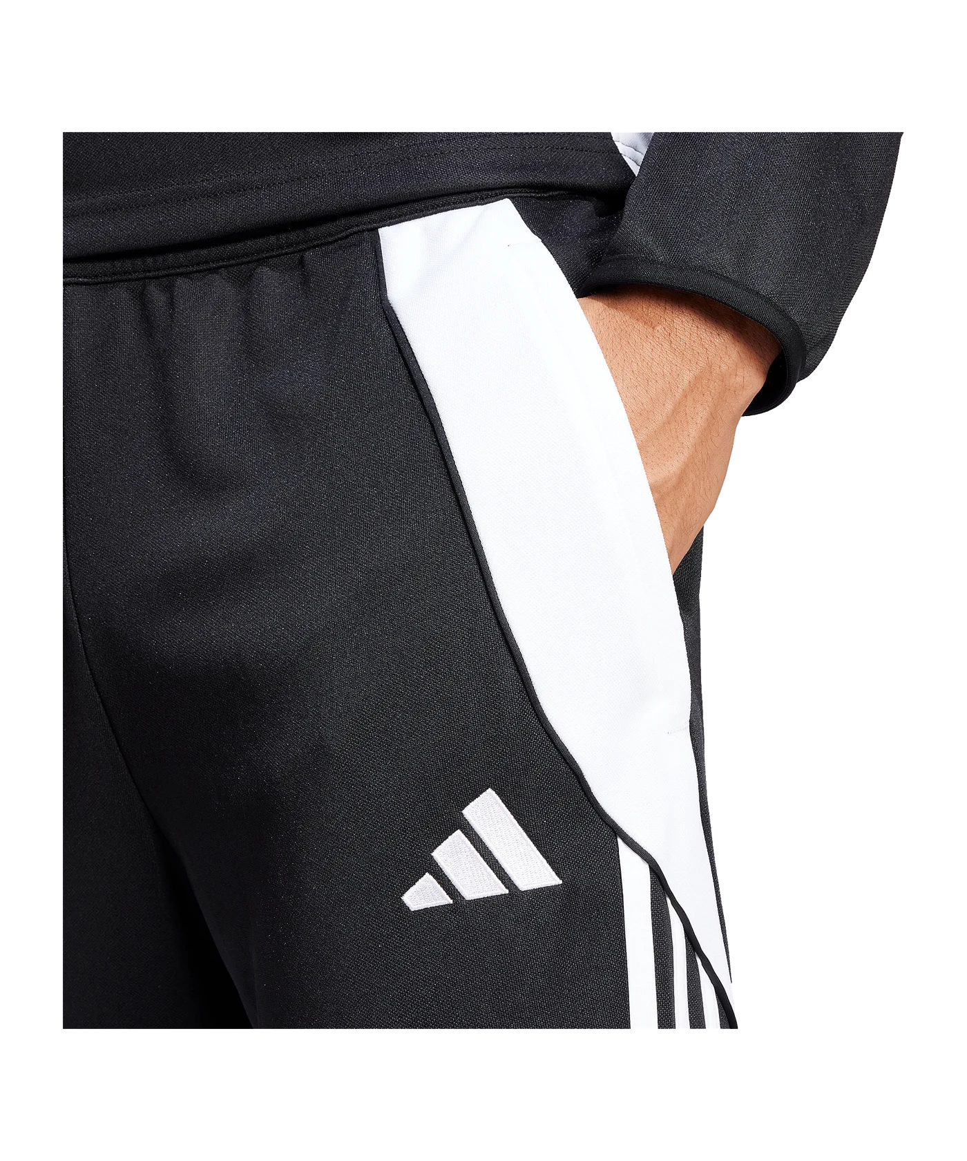 adidas Tiro 24 Trainingshose Schwarz Weiss