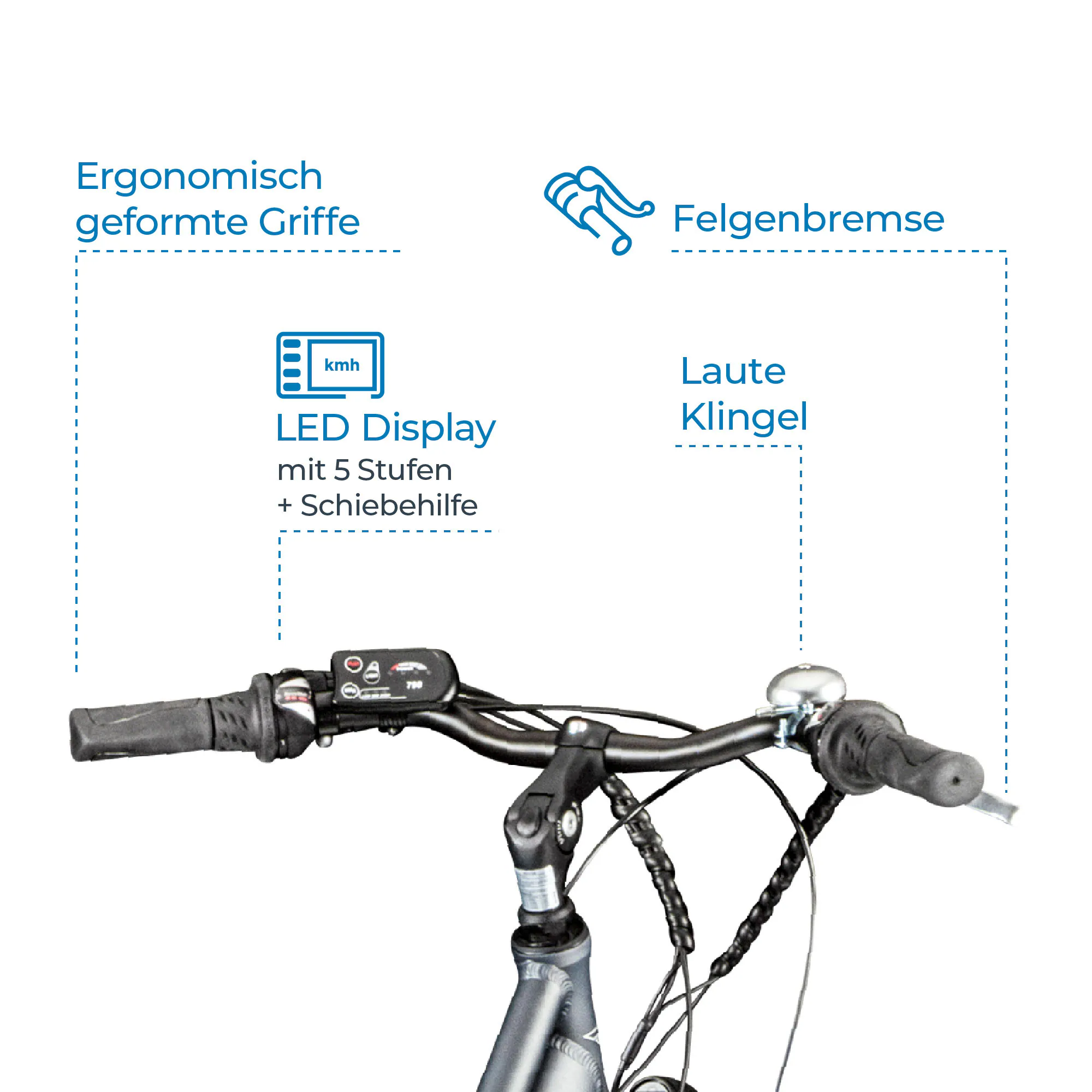 Zündapp Green 7.7 E Bike Damen Trekkingrad 28 Zoll 155 - 185 cm mit 21 Gängen