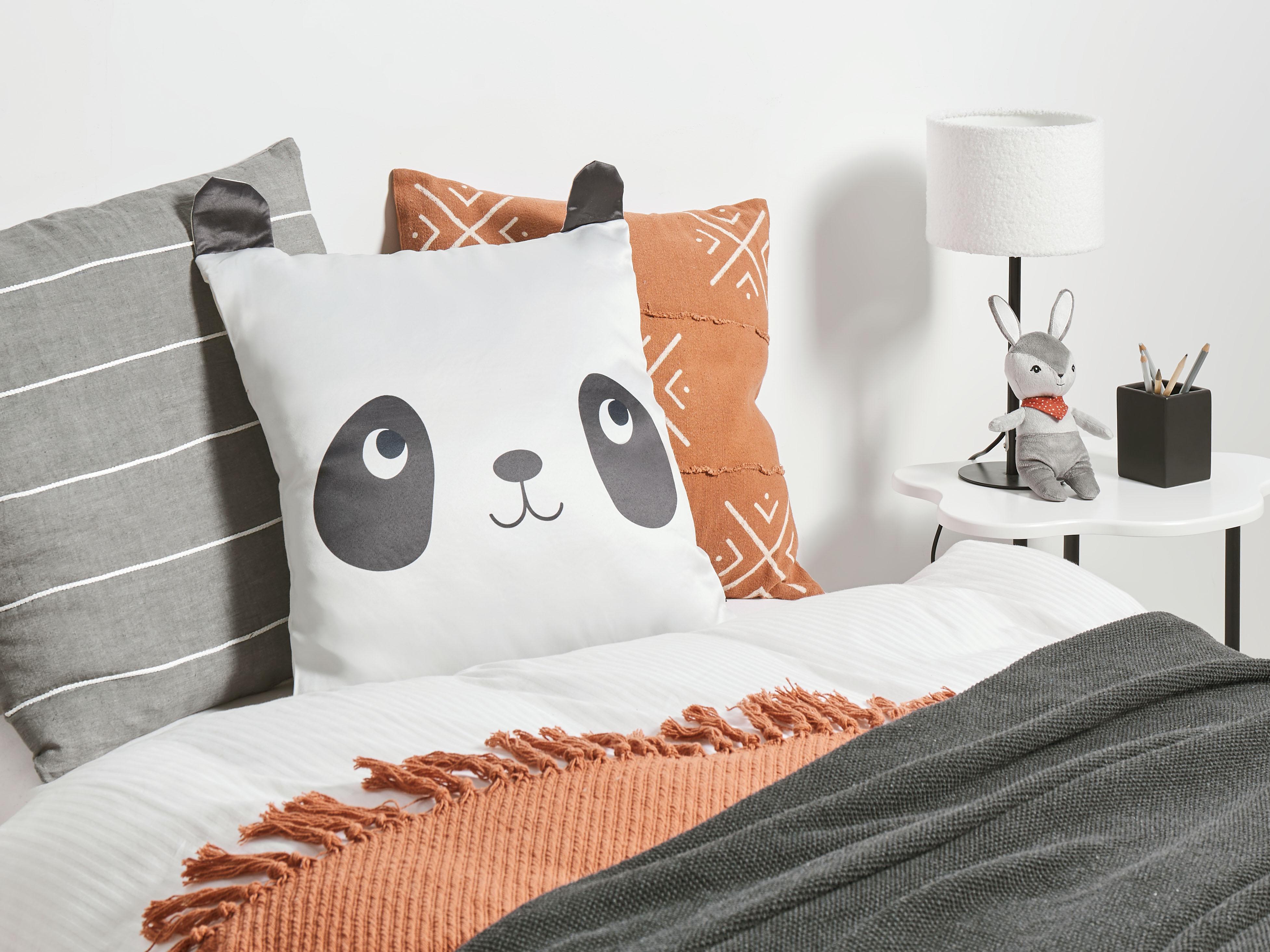 Set van 2 sierkussens PANDAPAW Katoen 45 x 45 cm Wit
