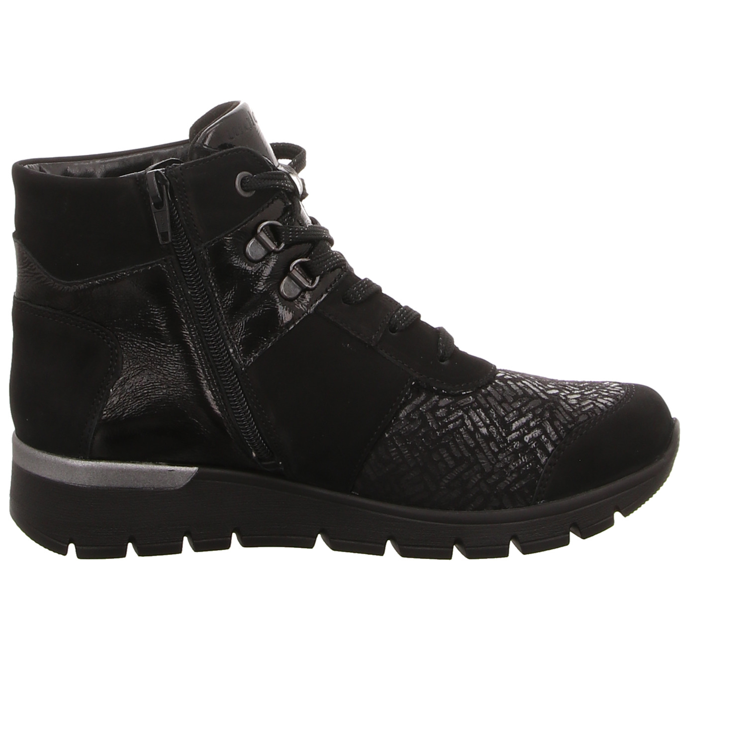 Waldläufer Schnürstiefel schwarz