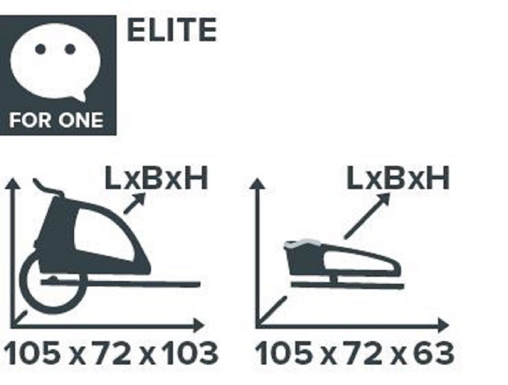 taXXi Kinderfahrradanhänger Elite one - Blue