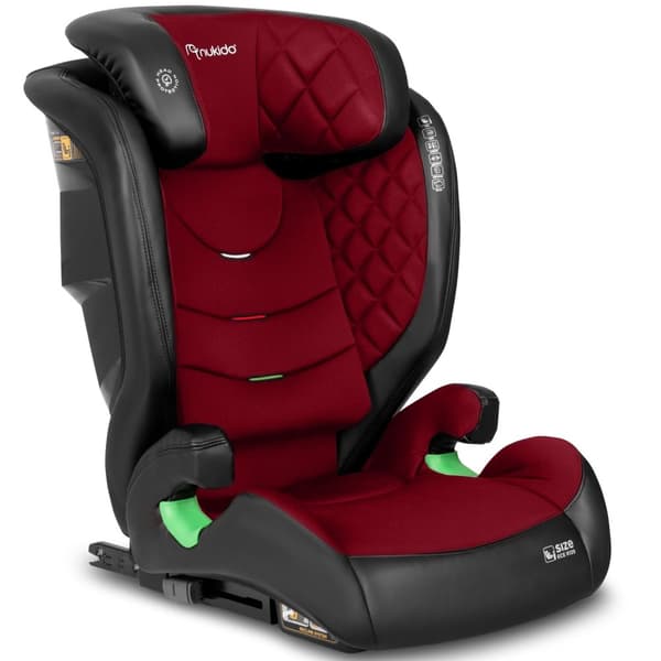 Bilstol Nukido Louis sort/rød 15-36 kg ISOFIX
