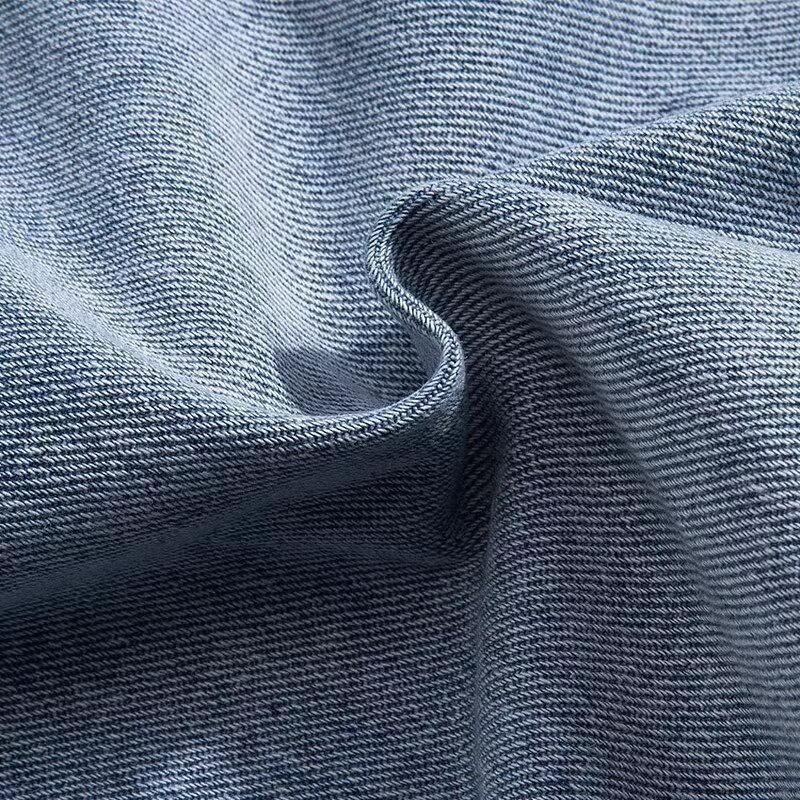 Urtishia - Denim shorts met trekkoordtaille