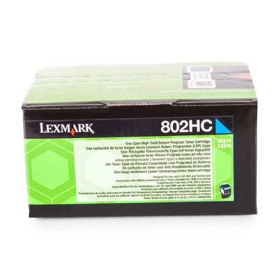 Lexmark 802H - cyan - cartouche laser d'origine