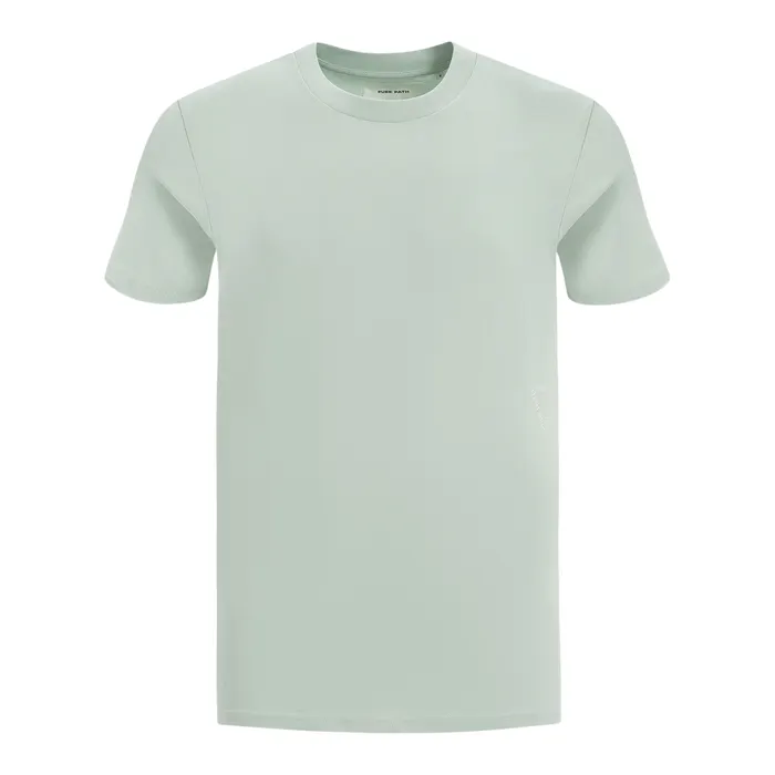 Pure Path Triangular Wordmark Logo Shirt Heren