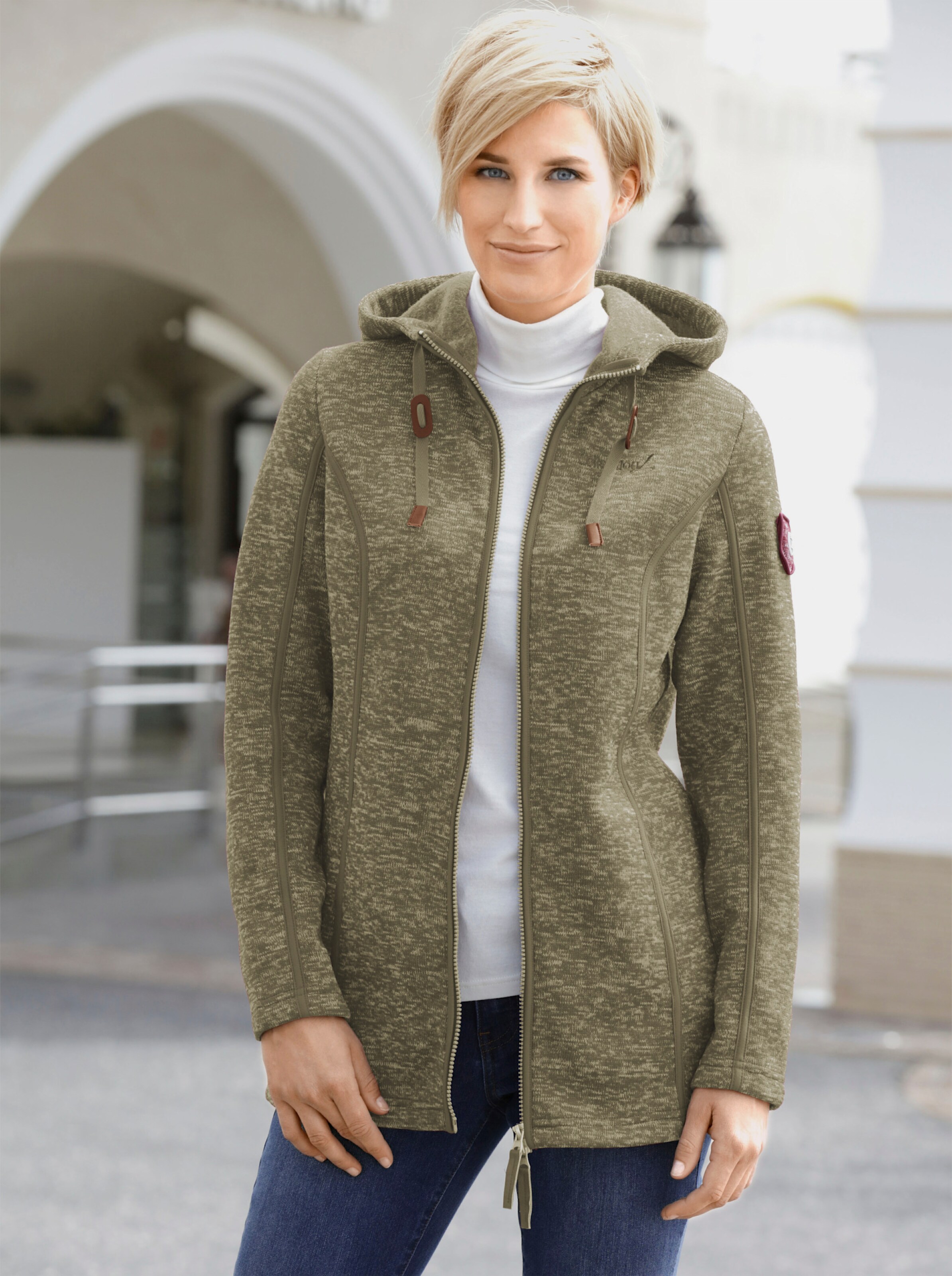 Kapuzenfleecejacke