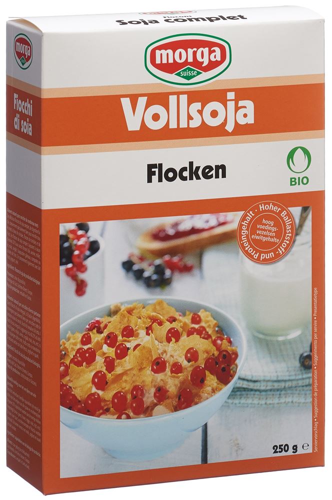 MORGA Vollsoja Flocken Sünneli Knospe Bio 250 g