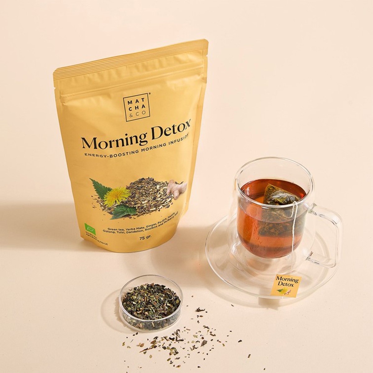 Infusion - Morning Detox - Thé vert & gingembre - 30 sachets