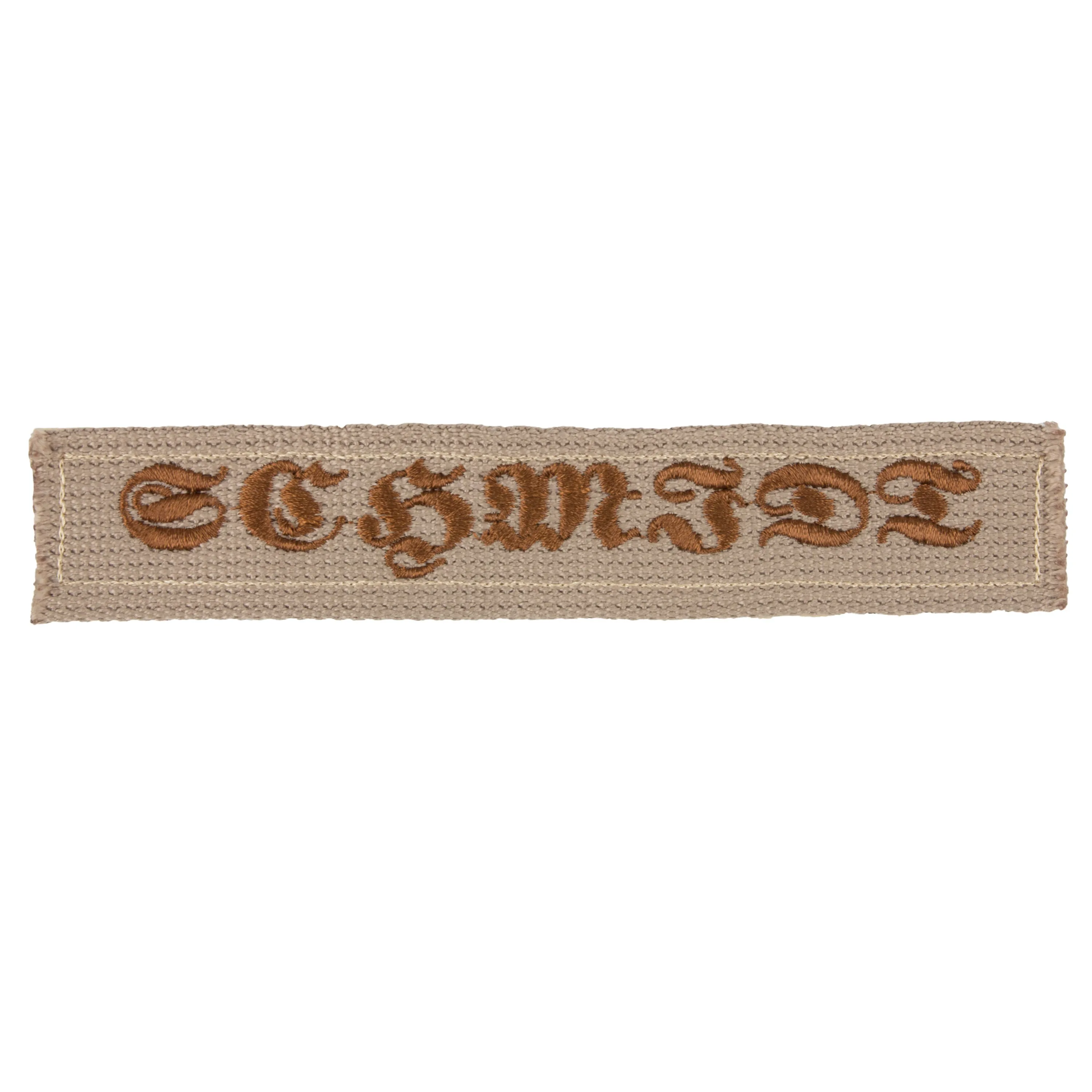 ASMC -  Namensbänder 5er Set altdeutsch khaki braun